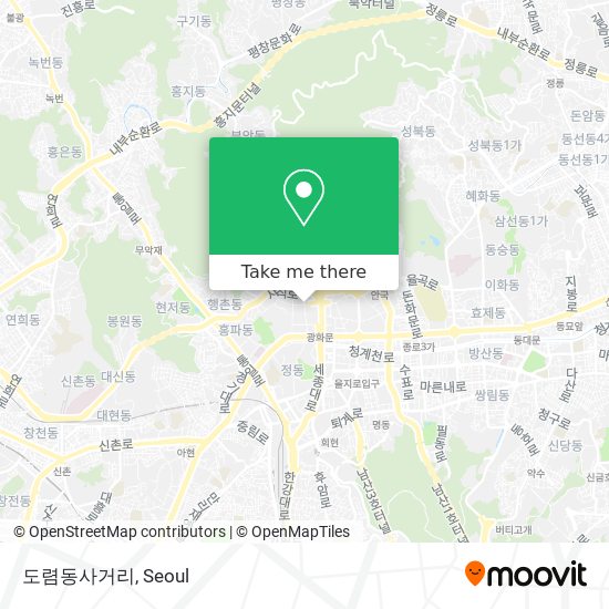 도렴동사거리 map