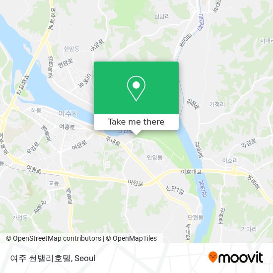 여주 썬밸리호텔 map