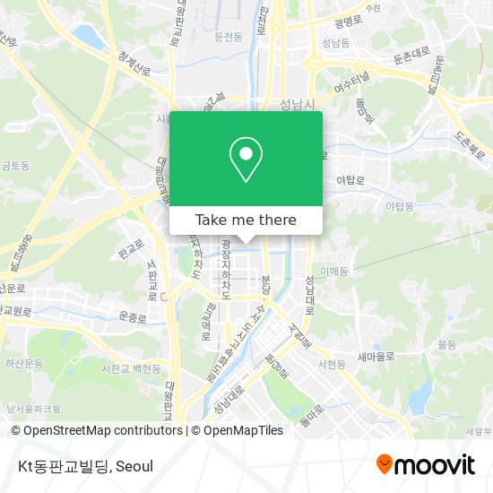 Kt동판교빌딩 map