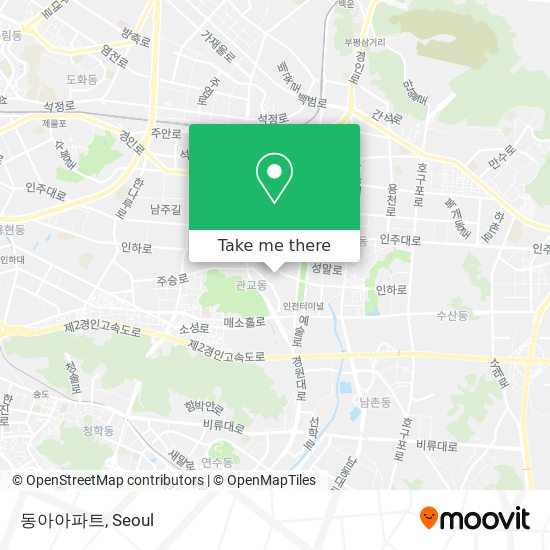 동아아파트 map
