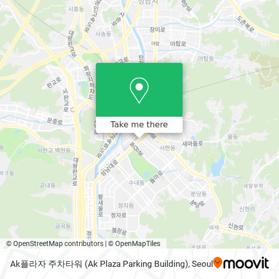 Ak플라자 주차타워 (Ak Plaza Parking Building) map