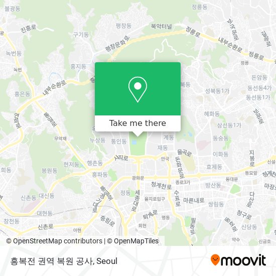 흥복전 권역 복원 공사 map