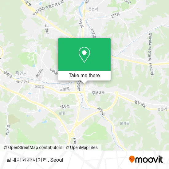 실내체육관사거리 map