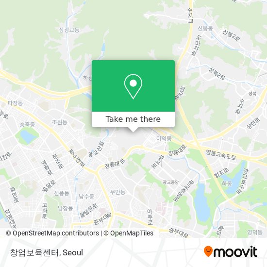 창업보육센터 map