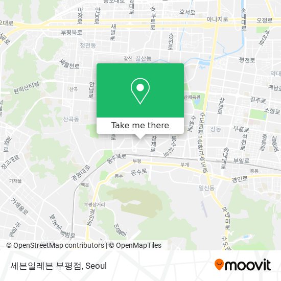 세븐일레븐 부평점 map