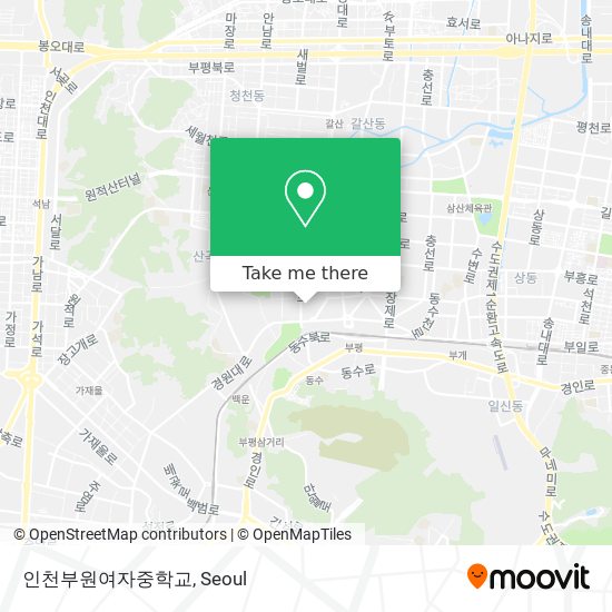 인천부원여자중학교 map