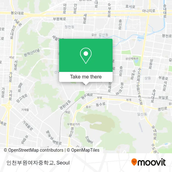인천부원여자중학교 map