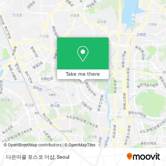 다은마을 포스코 더샵 map