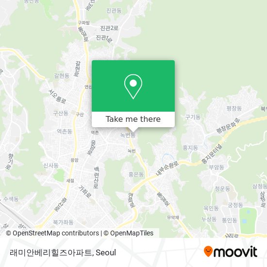 래미안베리힐즈아파트 map