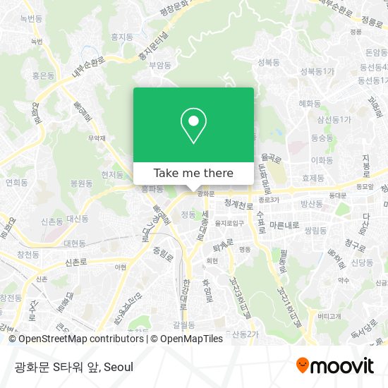 광화문 S타워 앞 map
