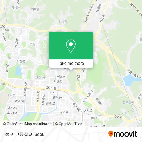 성포 고등학교 map