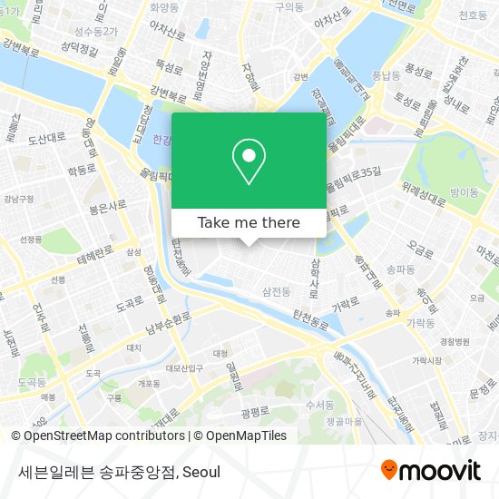 세븐일레븐 송파중앙점 map