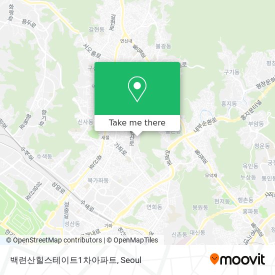백련산힐스테이트1차아파트 map
