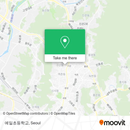 예일초등학교 map