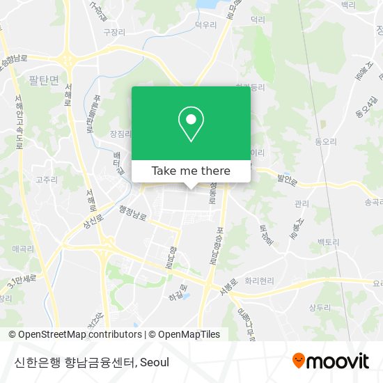 신한은행 향남금융센터 map