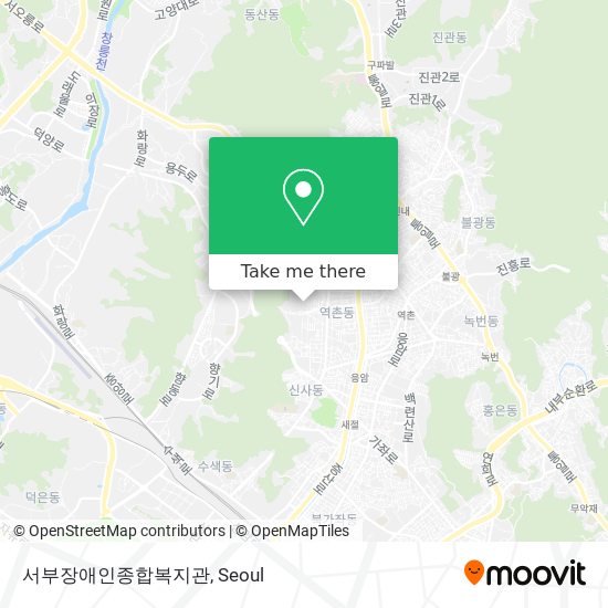 서부장애인종합복지관 map