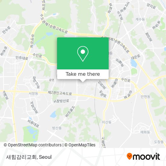 새힘감리교회 map