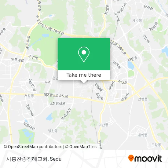 시흥찬송침례교회 map
