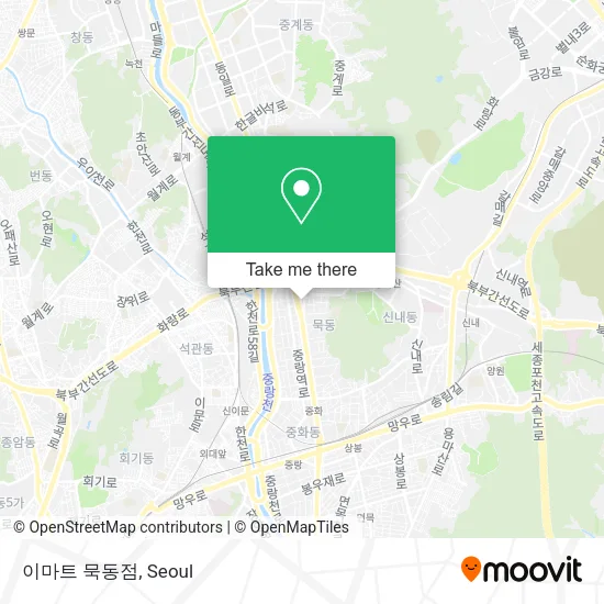 이마트 묵동점 map