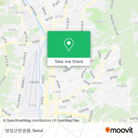 영장근린공원 map