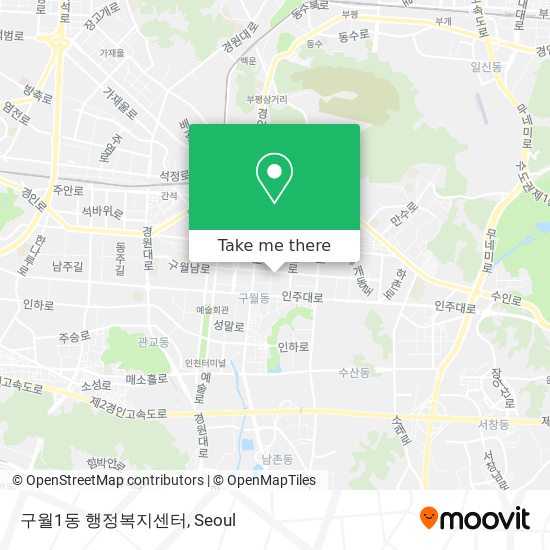 구월1동 행정복지센터 map