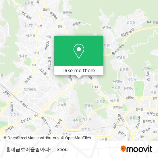 홍제금호어울림아파트 map