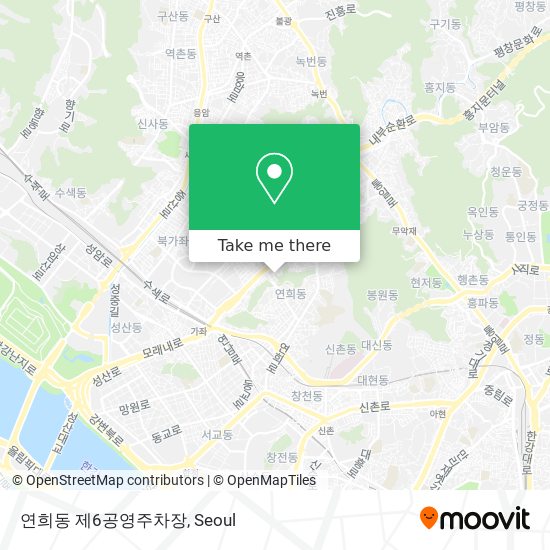 연희동 제6공영주차장 map