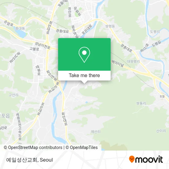 예일성산교회 map