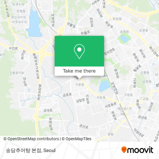 송담추어탕 본점 map