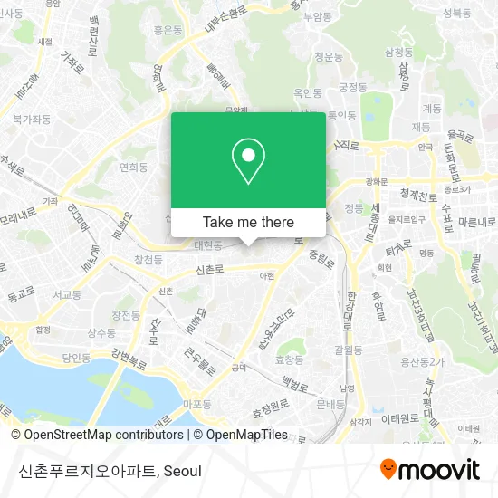 신촌푸르지오아파트 map