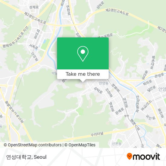 연성대학교 map