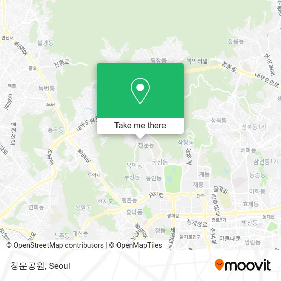 청운공원 map