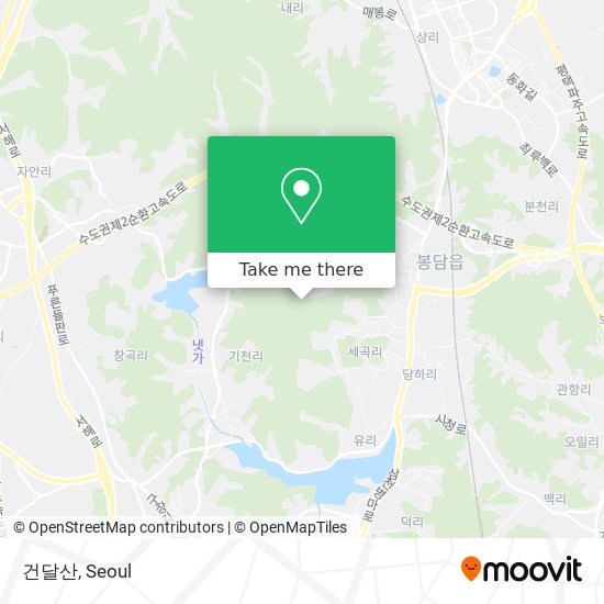 건달산 map