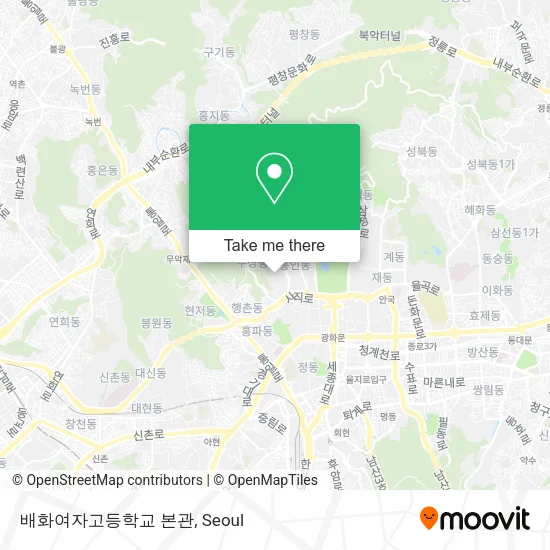 배화여자고등학교 본관 map