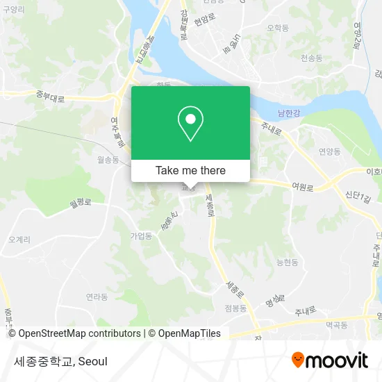 세종중학교 map