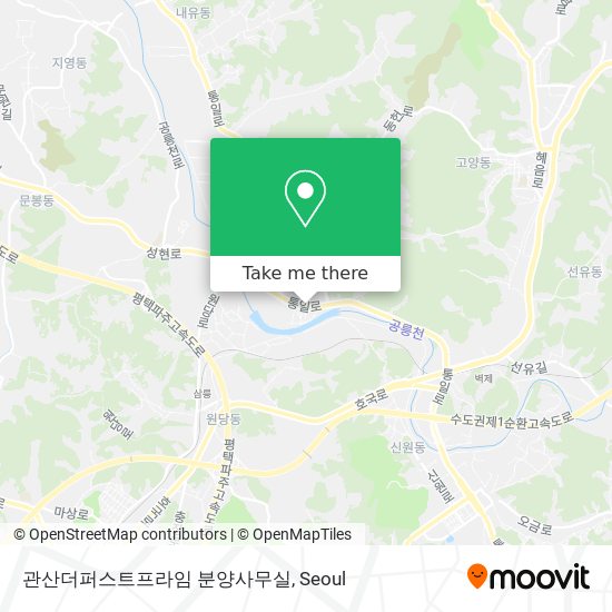 관산더퍼스트프라임 분양사무실 map