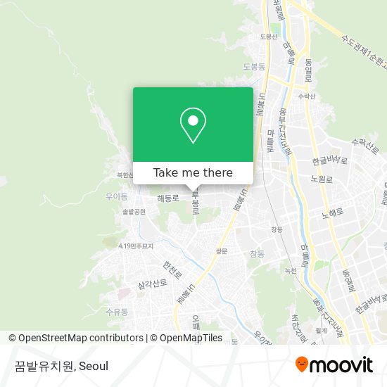 꿈밭유치원 map