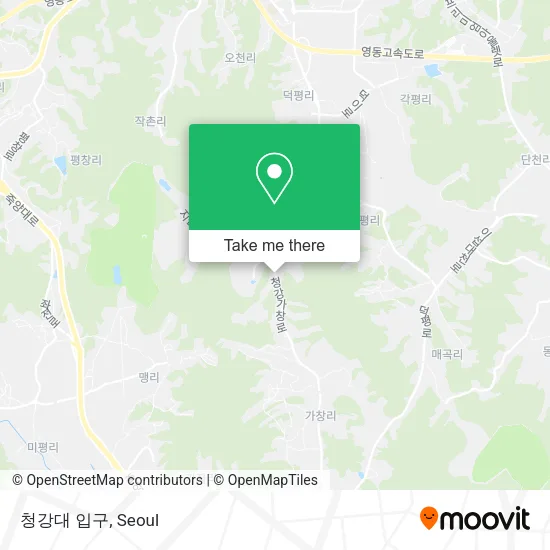 청강대 입구 map