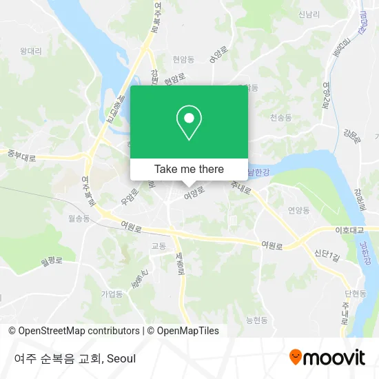 여주 순복음 교회 map