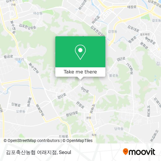 김포축산농협 여래지점 map