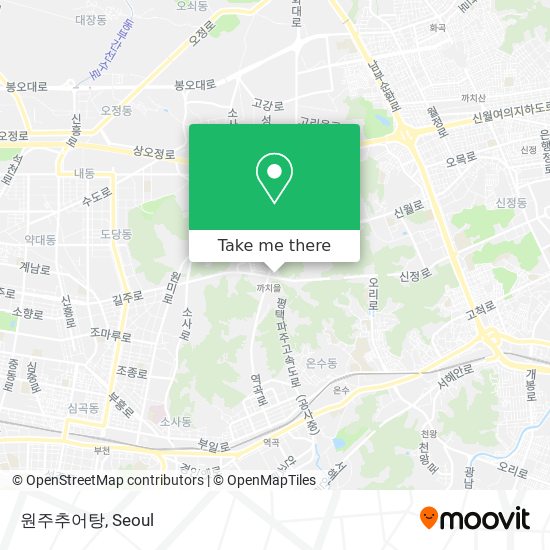 원주추어탕 map