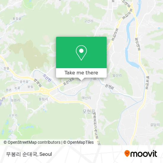 무봉리 순대국 map