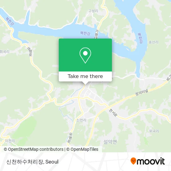 신천하수처리장 map