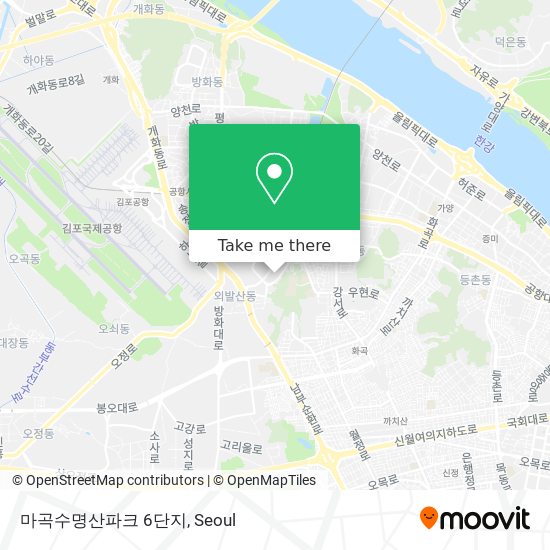 마곡수명산파크 6단지 map