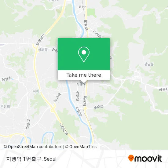 지행역 1번출구 map