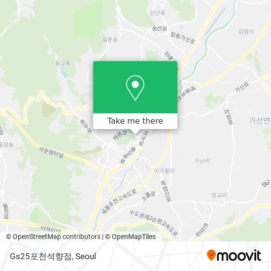 Gs25포천석향점 map