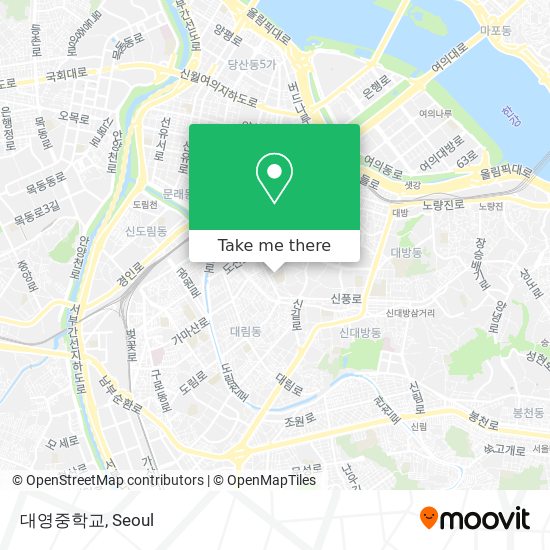 대영중학교 map