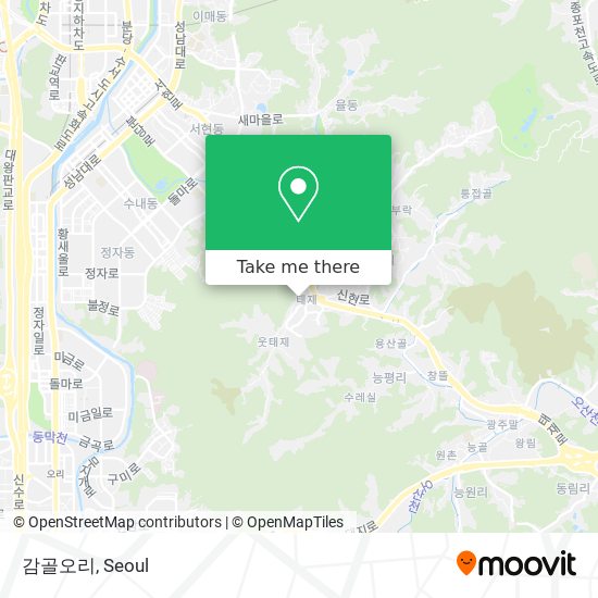 감골오리 map