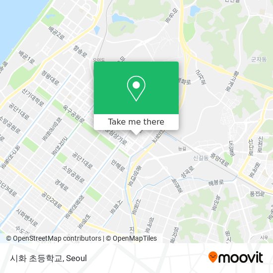 시화 초등학교 map
