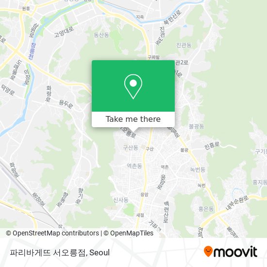 파리바게뜨 서오릉점 map